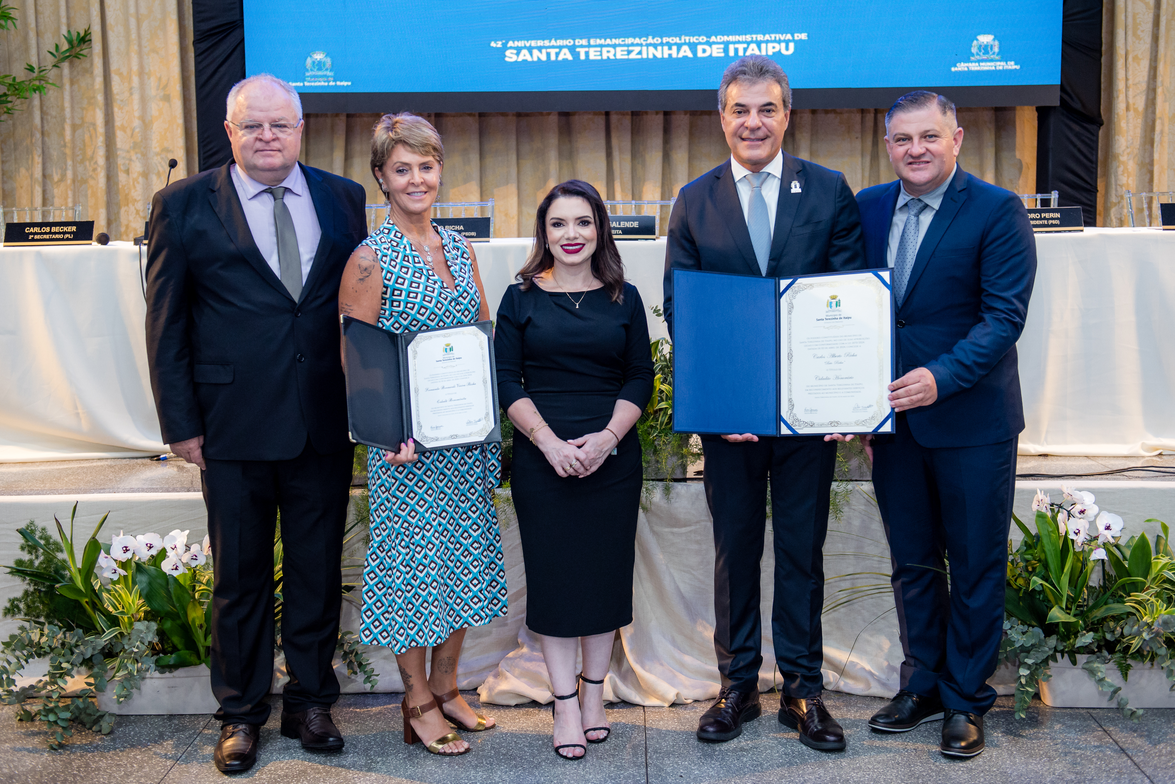 RICHA RECEBE TÍTULO DE CIDADÃO HONORÁRIO DE SANTA TEREZINHA DE ITAIPU